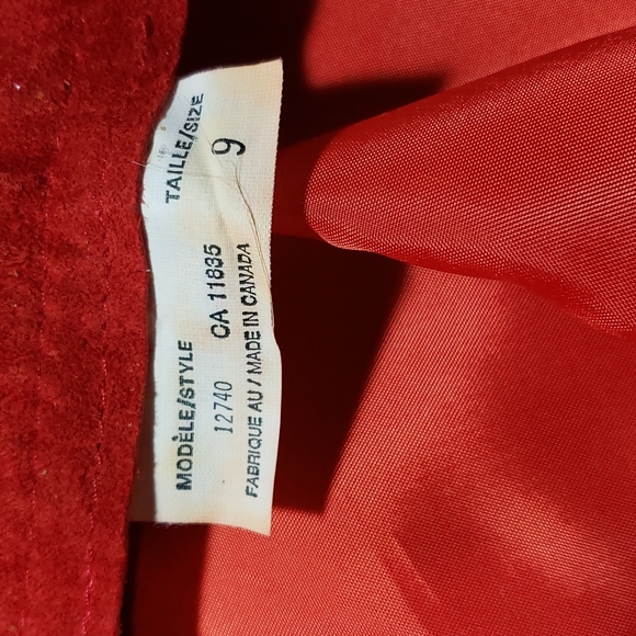 Vintage suede skirt genuine leather - Picture 4 of 5